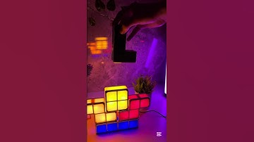 It’s not a normal lamp when it’s the Tetris lamp 🥹 #retrogames #tetris #lamp #giftideas