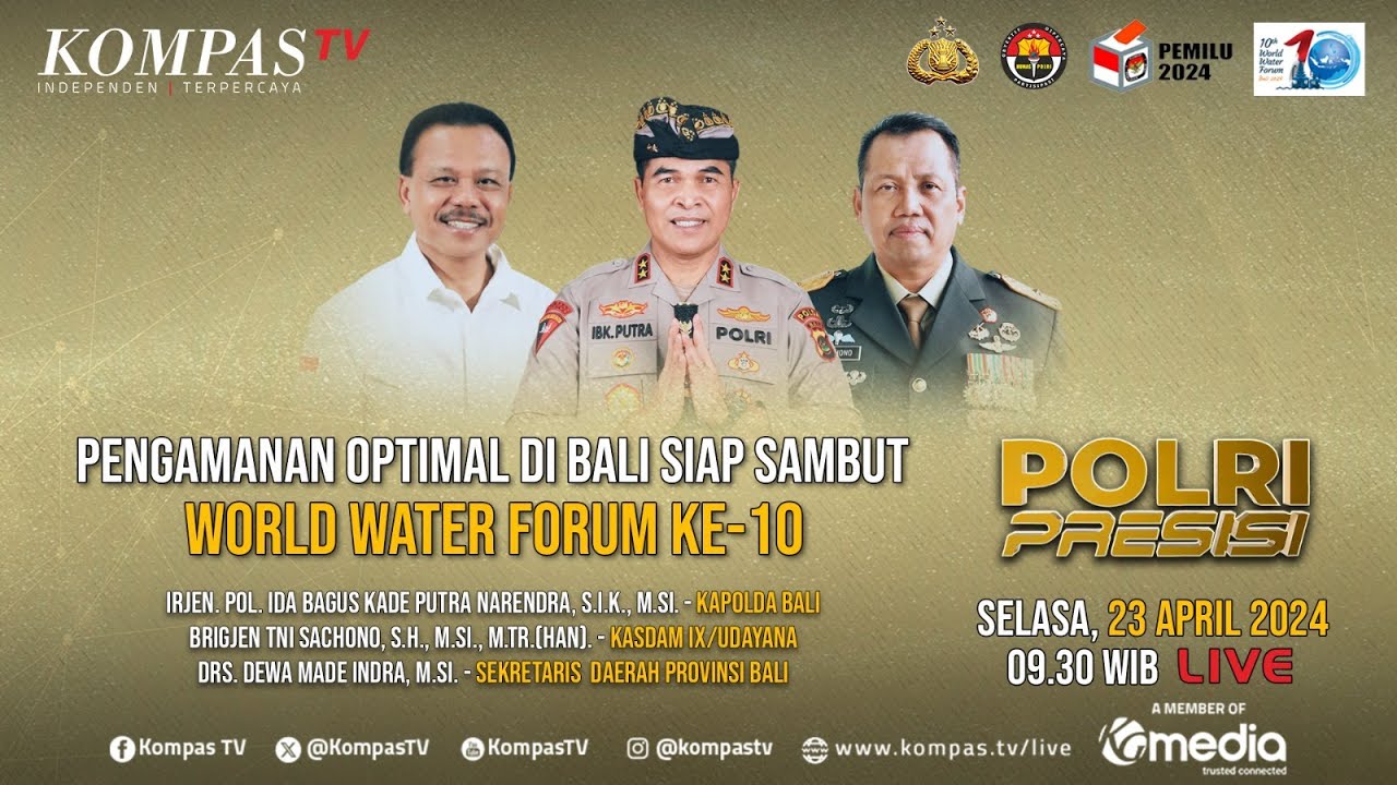 Pengamanan Optimal di Bali, Siap Sambut World Water Forum Ke-10 | Polri Presisi