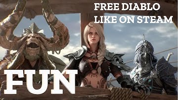 NEW FREE diablo like game on steam. [no commentary]