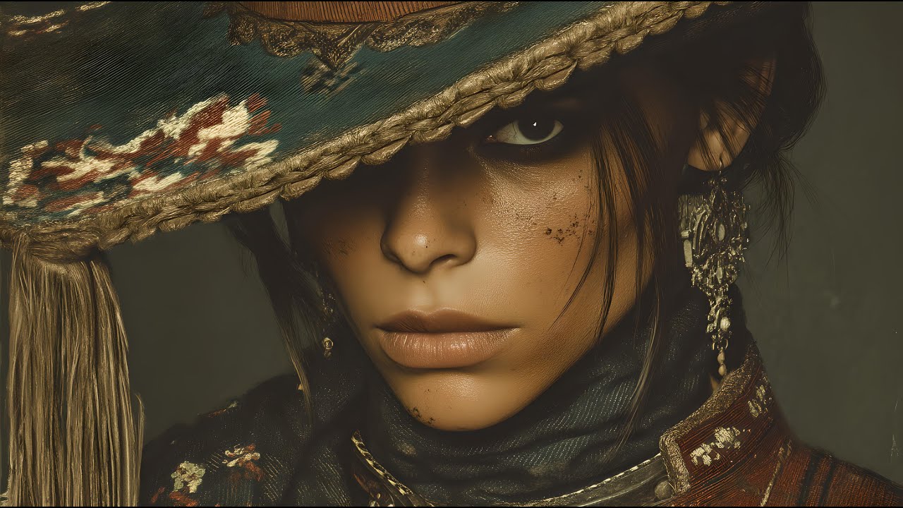 Intense Gaze | Close-Up Portrait with an Earthy Elegance