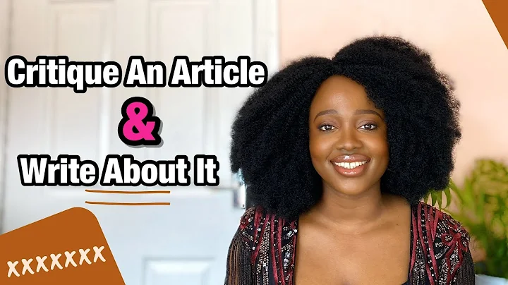 How To Critique An Article & Write About It [Write An Article's Critique] - DayDayNews