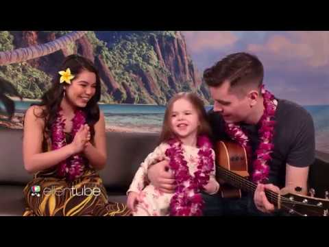 SWEET Father Daughter Duo & Moana Star Aulii Cravalho Sing How Far Ill Go!