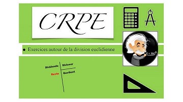 CRPE : La division euclidienne.