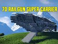 70 railgun super carrier  msi crescendo  space engineers