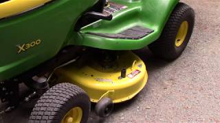 John Deere x300 mower belt breaking prematurely