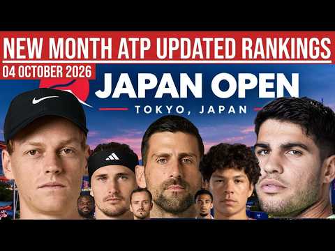 JAPAN OPEN UPDATED ATP RANKING SHOCK!: Djokovic OUT of Top 10 + Japan Open 2026 Crucial Points!