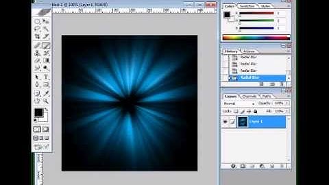 Photoshop Tutorial: Cool light burst effect