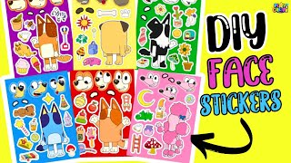 Bluey Stickers - Make a Face - Bluey Activities!