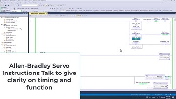 Allen Bradley Servo Instructions Talk to give clarity on timing and function