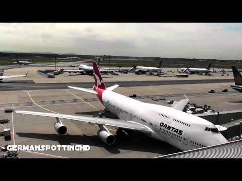 Frankfurt | Qantas 747 Ground Handling Timelapse