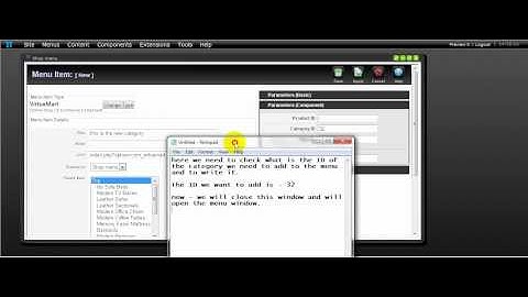 virtuemart  add the new category and sub-category to the shop menu