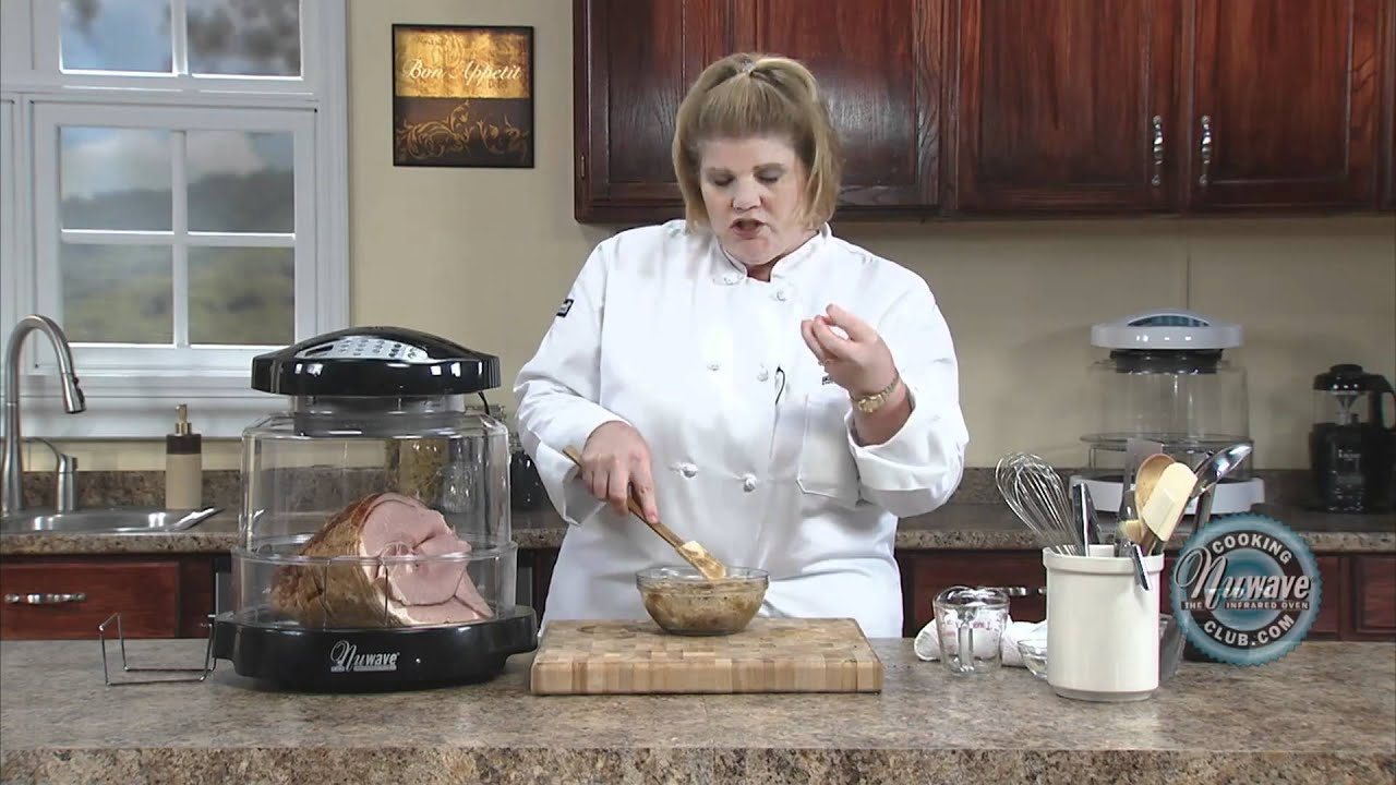 How To Prepare A Baked Ham In Cola Using Nuwave Oven.