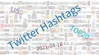 Trending Hashtags On Twitter, Us, 04-18-2021