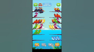 Bird Sort Puzzle l Classic Level 257 l Bird Sort Color Puzzle l Bird Sort Puzzle Challenge #gameplay