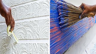 8 New Wall putty texture designs techniques and ideas screenshot 4