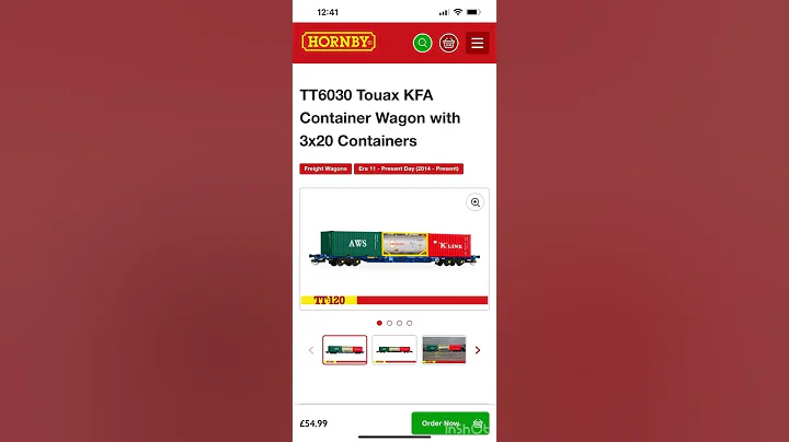 Hornbys New TT:120 container wagons available now! #tt120 #hornby #train #modeltrains #model #rail