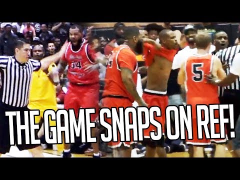 The Game PRESSES Ref To Change Call & He DOES! Drew League CRAZY FINISH w/ ONLY UNDEFEATED Teams