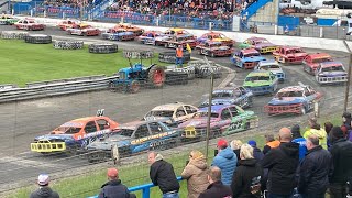 National saloon stockcar national championship @ Cowdenbeath racewall 14/5/23