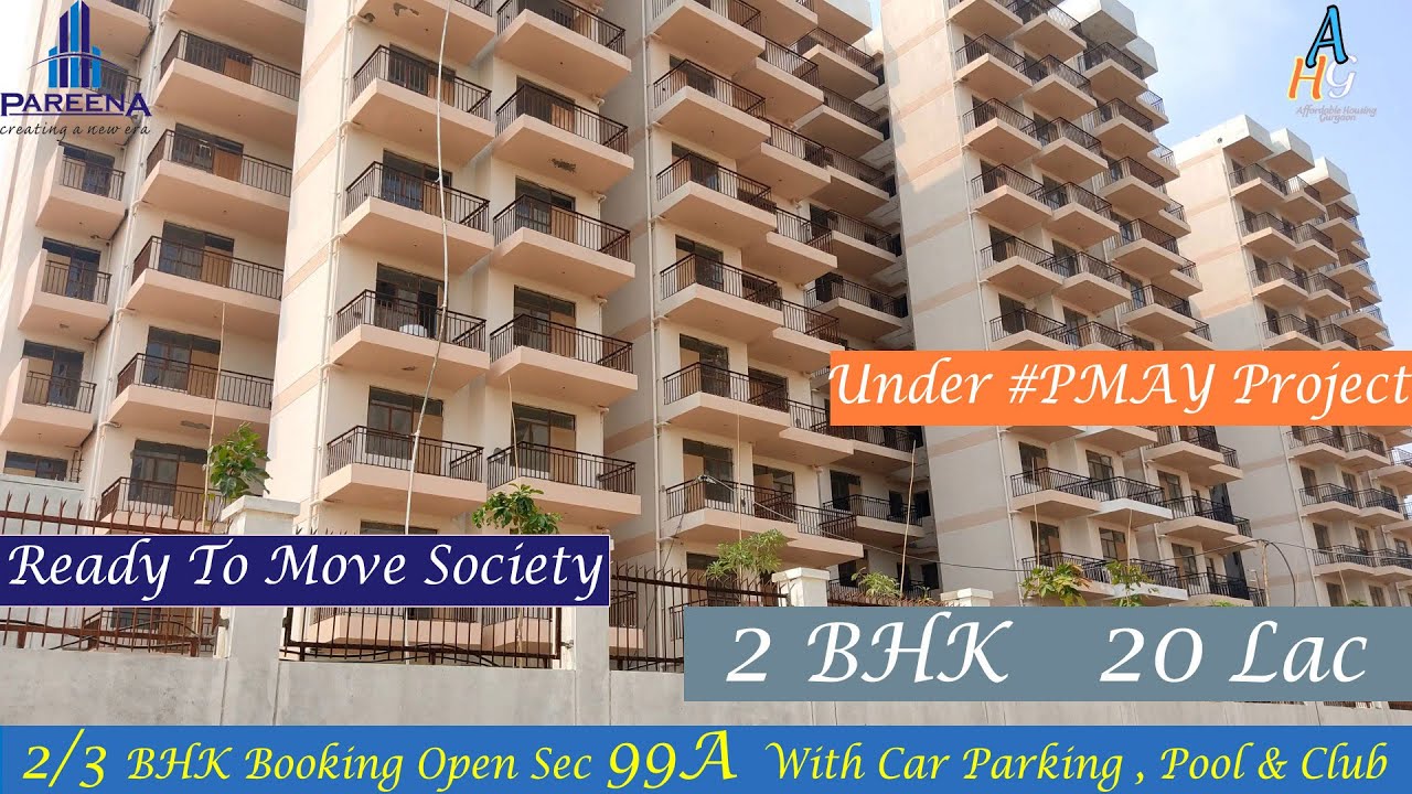 Pareena Laxmi Sec 99A Ready To Move 2 BHK 19 Lac Sample Flat