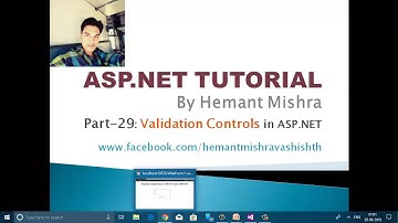 RequiredField Validator in asp.net in Hindi Part 29 | Hemant Mishra | Validation Controls
