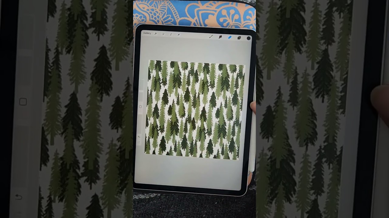 🌲 Forest seamless pattern design inspired by the Pacific Northwest 