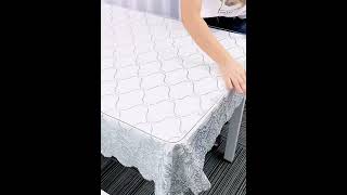 PVC Table Cloth 2-12 Seater Water Proof Transparent Mat click the link in my bio