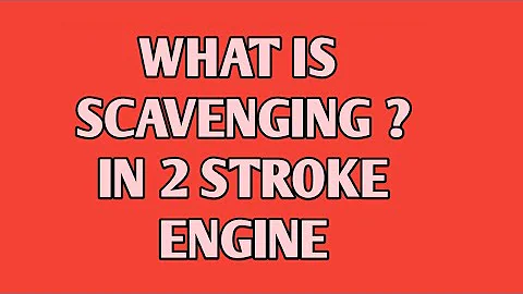 What is scavenging in marine two stroke diesel engine