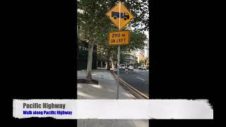 Walking route from St Leonards train Station to St Leonards Square Dental Care (approx 8 min)
