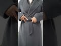 How to Tie a Coat Belt Like a Pro 👌 #Shorts