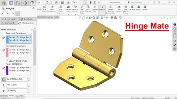 Hinge Mate in SolidWorks Assembly