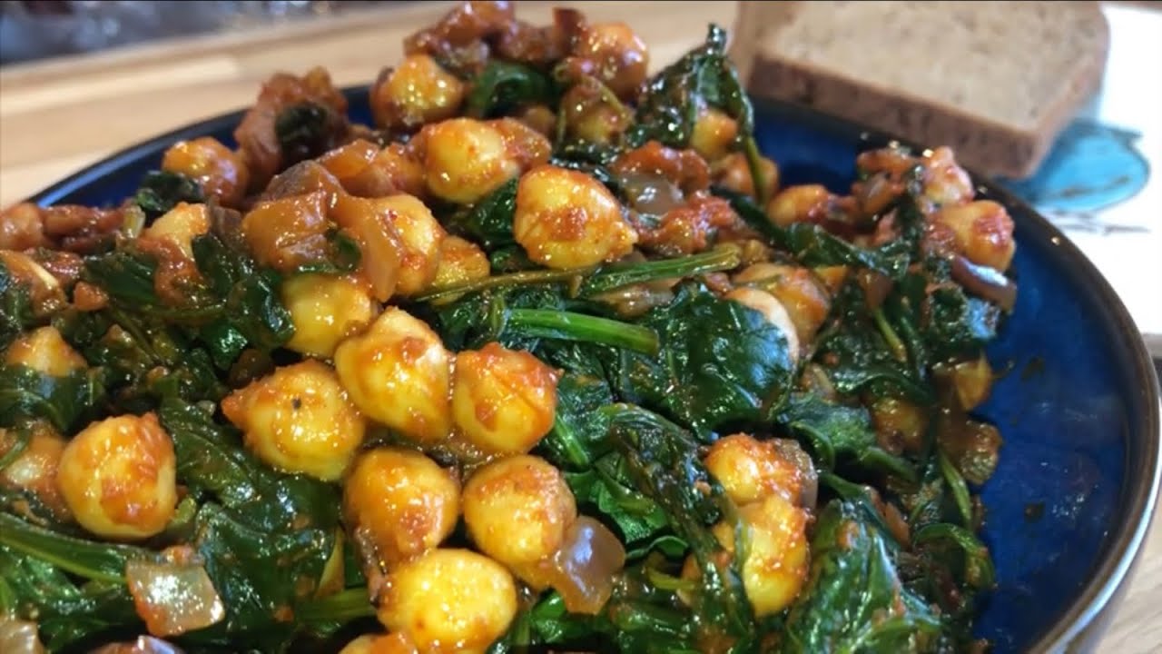 Սպանախը սիսեռով/ Շատ օրիգինալ և համեղ բաղադրատոմս / Chikpeas with Spinach / Нут со Шпинатом