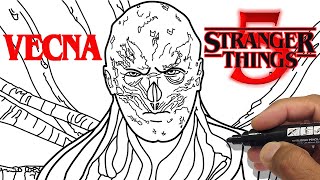 How to Draw VECNA Stranger Things 5 | 🤔CAN YOU DRAW ?😮