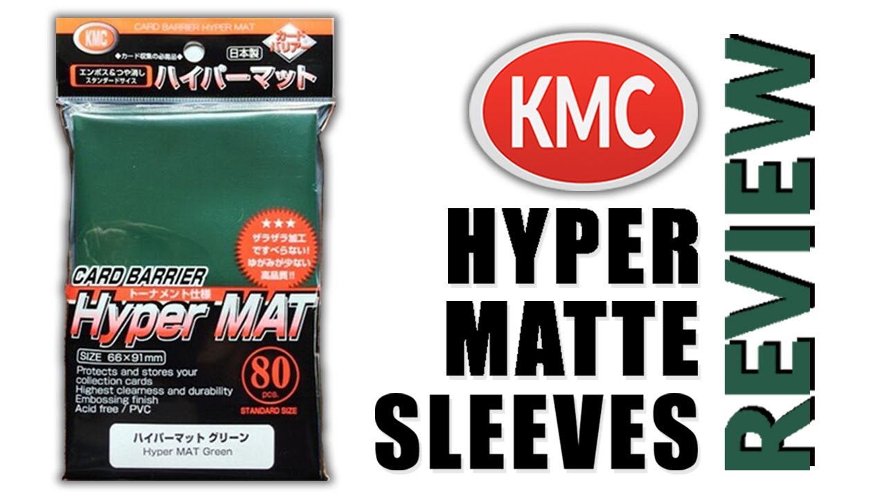 The Best Sleeves Series KMC Hyper Matte Sleeves Review YouTube