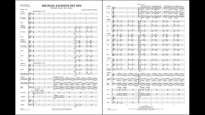 Michael Jackson Hit Mix arranged by Johnnie Vinson