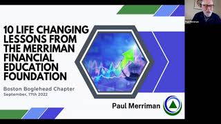 Bogleheads® Chapter Series – Paul Merriman Presents Ten Life-Changing Lessons Net Worth