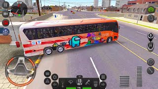 Among Us Bus | MCI J450 Custom Skin Livery Download | Bus Simulator Ultimate screenshot 5