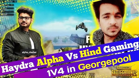Hydra alpha vs hind gaming in Georgepool | Hydra alpha 1v4 in Georgepool | Guruji Gaming
