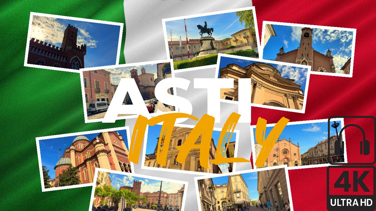 🌟 Walking Through Asti: Towers, Squares, and Sanctuaries | Asti Walking Tour 4K