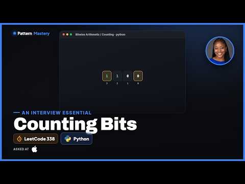 Counting Bits - LeetCode 338 | Bitwise Arithmetic / Counting (Python)