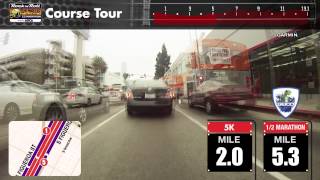 2015 Rock 'n' Roll LA Half Marathon Course Tour