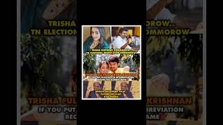 Trisha Birthday Buzz Meets Vijay Politics Twist | Viral Tamil Meme Explained#trendingnow