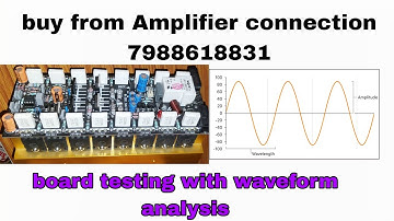 800w amplifier board waveform analysis and load test