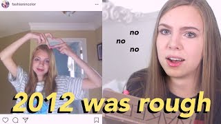 HOW I DID MY MAKEUP IN MIDDLE SCHOOL (try not to cringe challenge???)