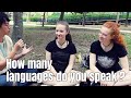 How many languages do you speak  street interview in taiwan