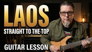 How to play STRAIGHT TO THE TOP by LAOS on Guitar
