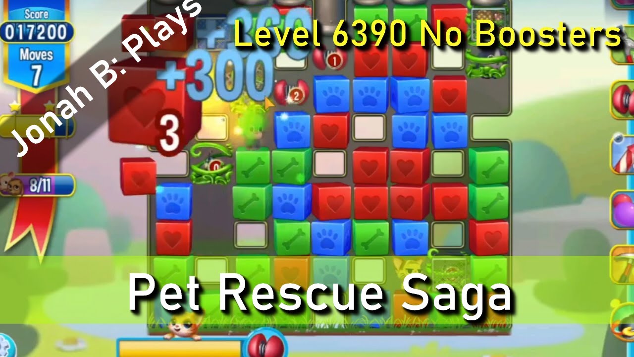Pet Rescue Saga Level 6390 No Boosters - YouTube