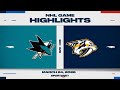 NHL Highlights Sharks Vs Predators March 24 2026 NHL Highlights Sharks Vs Predators March 24 2026
