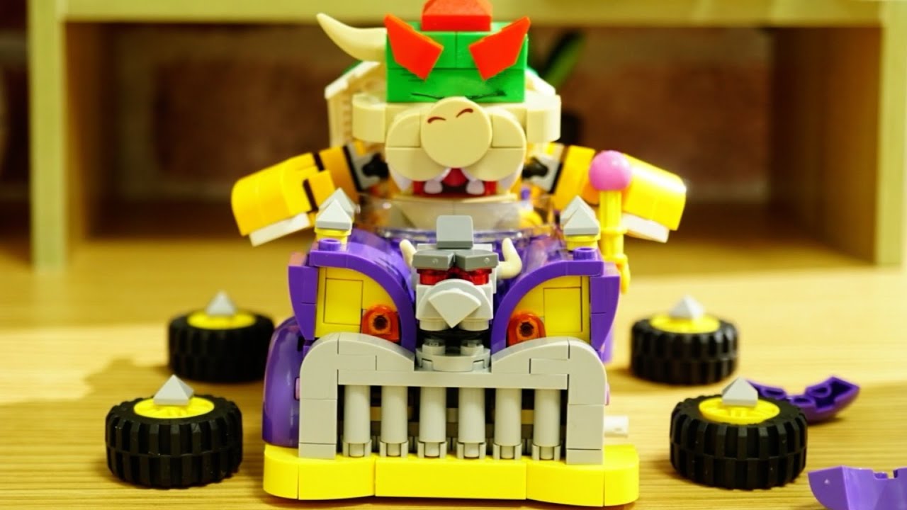 LEGO Super Mario stopmotion「Bowsers Muscle Car」レゴマリオアニメ「レゴクッパのハイウェイカー」