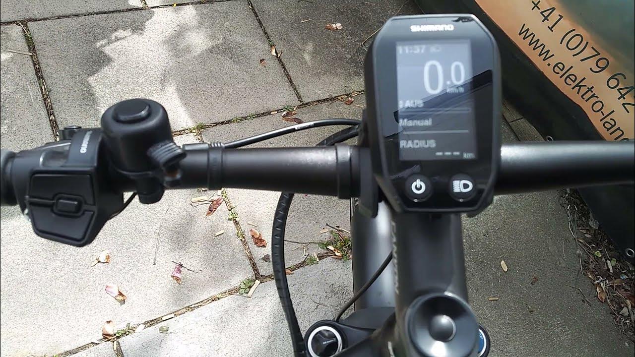 E Bike Shimano Display SCE6010 Bedienung Einstellungen Reset Deutsch
