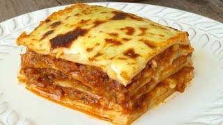 Lasaña de carne y queso. Fácil y riquísima!